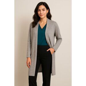 Corvia Long Open-Front Cardigan – Size Large